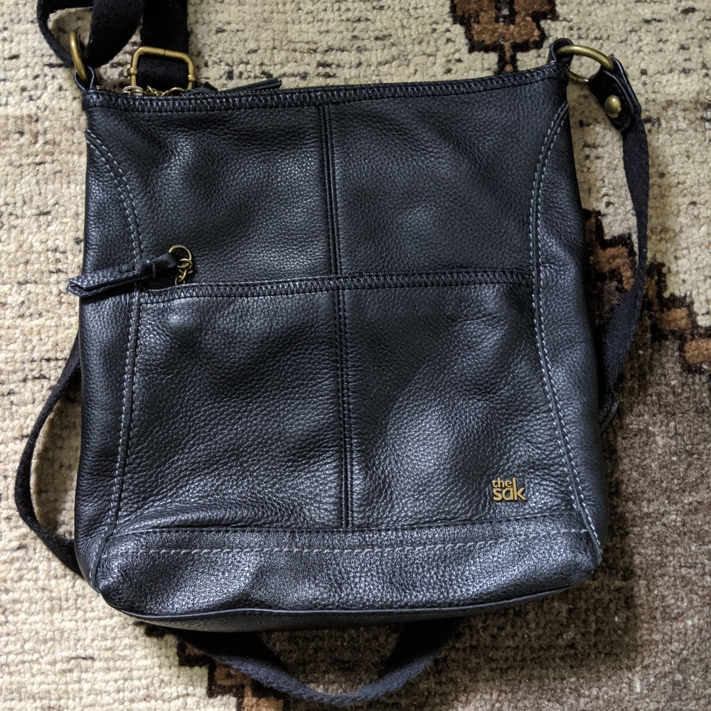 The Sak Black leather crossbody bag